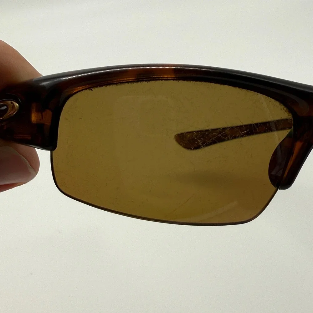 Oakley Half Jacket Sunglasses Mens Tortoise Polarized Bronze Wrap Sport USA